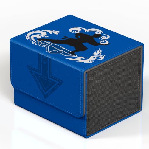 Image of Kabinka MTG Deck Box, Embossed Design Fits 120 Sleeved Cards, Red & Black