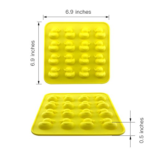 Homedge Duck And Pig Silicone Molds, Non-Stick Food Grade Silicone Molds For Chocolate, Candy, Jelly, Ice Cube #TOP5
