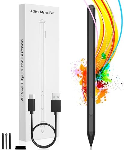 Stylet Pour Microsoft Surface, 30mins Fast Charging Surface Pro Pen