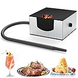 Cocktail Smoker, Wancle Smoking Gun Smoke Infuser for Food Handheld Cold Smoker for Food, Cheese & Cocktails,Portable Smoker Gun for Indoor Kitchen & Outdoor Smoke(Silver)