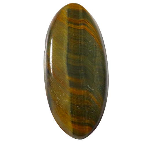 Œil de tigre bleu cabochon ovale 39,3 carats sans imperfection de taille