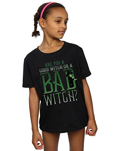 Wizard of Oz The Girls Good Witch Bad Witch T-Shirt 7-8 Years Black