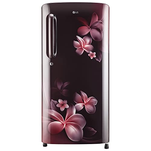Image of LG 215 L 3 Star Direct-Cool Single Door Refrigerator (GL-B221ASPD, Scarlet Plumeria, Moist 'N' Fresh)