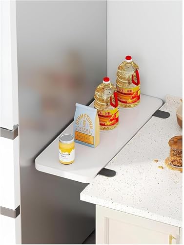 Table murale pliable noire 70 x 20 cm, la solution pour petit salon - 7