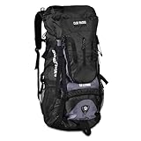 Mochila de Acampamento Trilha Camping Preta 55L - Clio Style