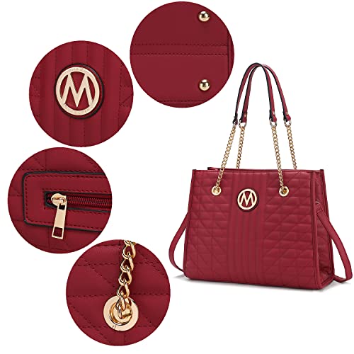 Bolso tipo Tote de piel vegana para mujer miniatura 7