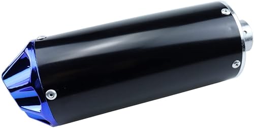 Miniatura 3 de Silenciador de escape de motocicleta de aluminio azul de 1.102 in con abrazadera para 50cc 70cc 90cc 110cc 125cc chino Pit Trail Dirt Bike Mini