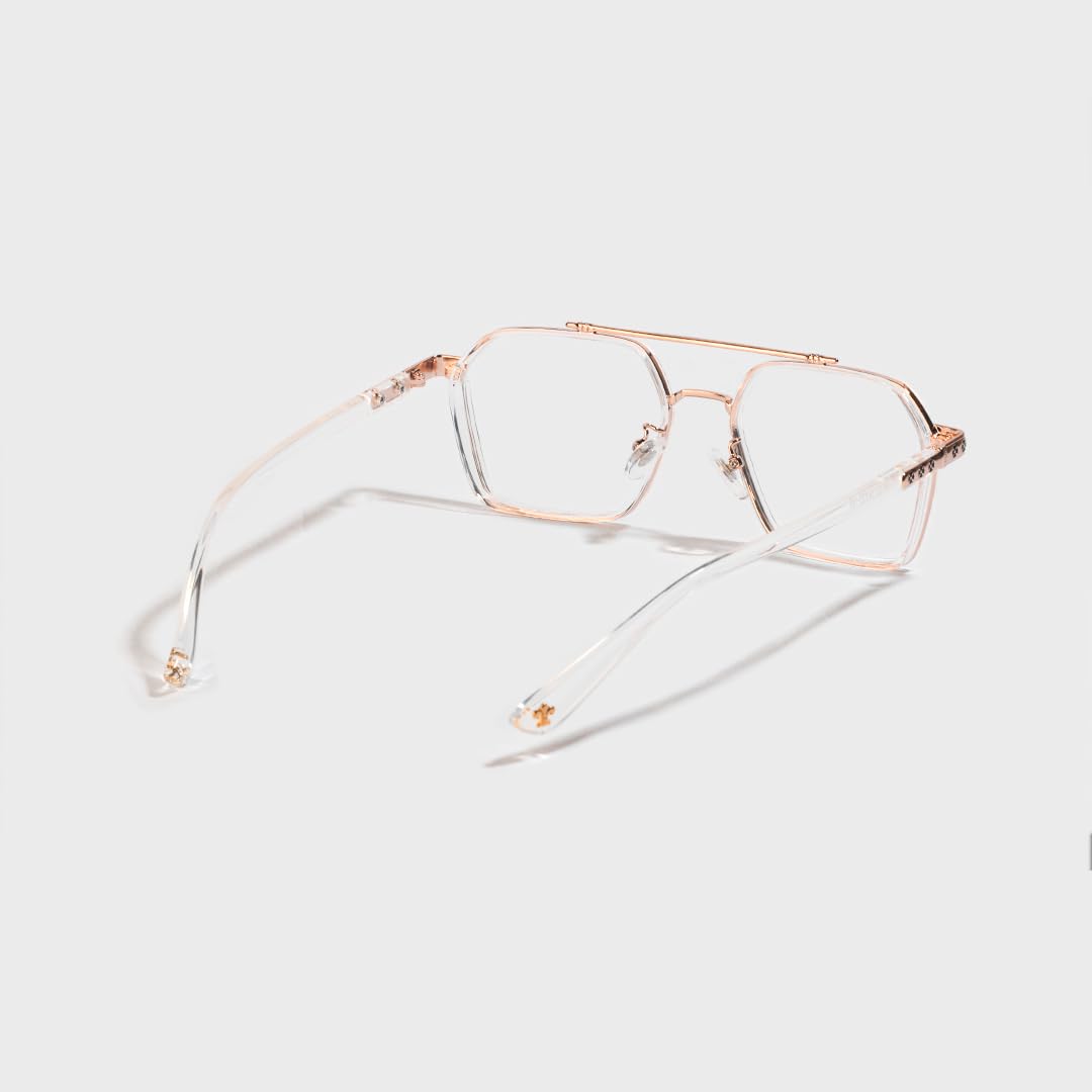 SAM AND MARSHALL BISHOP Eyeglasses I Computer Glasses I Light Weight Frames I Square Shape I Sheet Metal Frames I Prescription Friendly I Men & Women - Image 8 thumbnail
