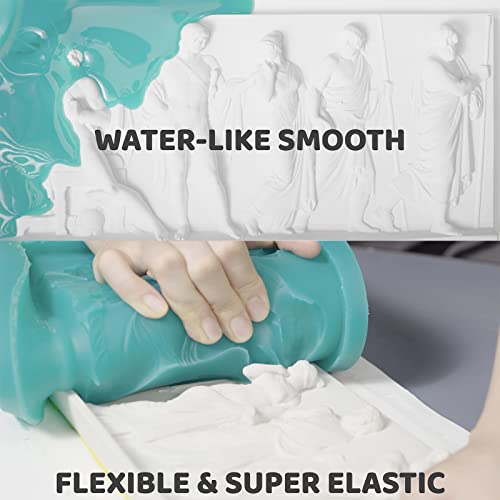 Bbdino Silicone Mold Making Kit, Super Elastic Silicone For Mold Making 140.8 Oz, Mold Making Silicone Rubber Platinum, Ideal For Casting 3D Resin Molds| Silicone Molds| Food Molds 1:1 By Volume #TOP3