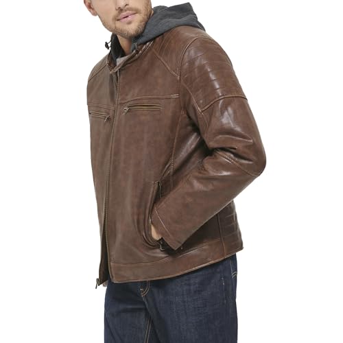 Image of Levi's Men's Faux Leather Racer Jacket