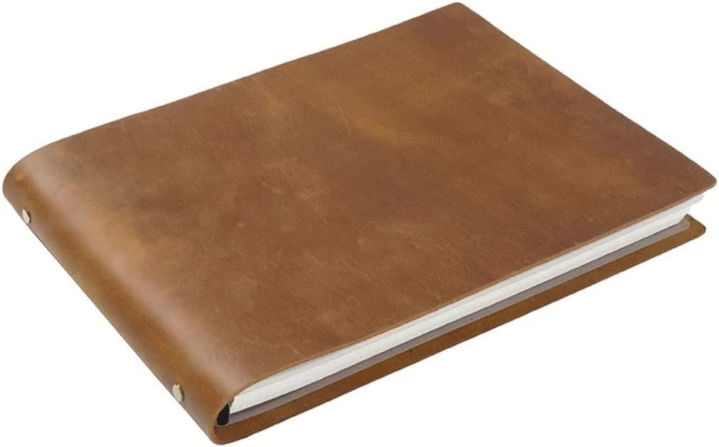 TOBILE Cuaderno A4 Cubierta de cuero Cuaderno Diario Papelería Oficina Útiles escolares