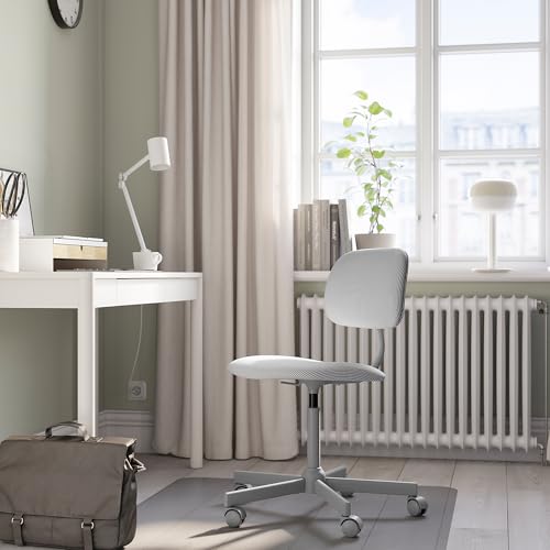 Chaise pivotante de bureau blanche et grise ProTuning BLECKBERGET Klovsta confortable - 3