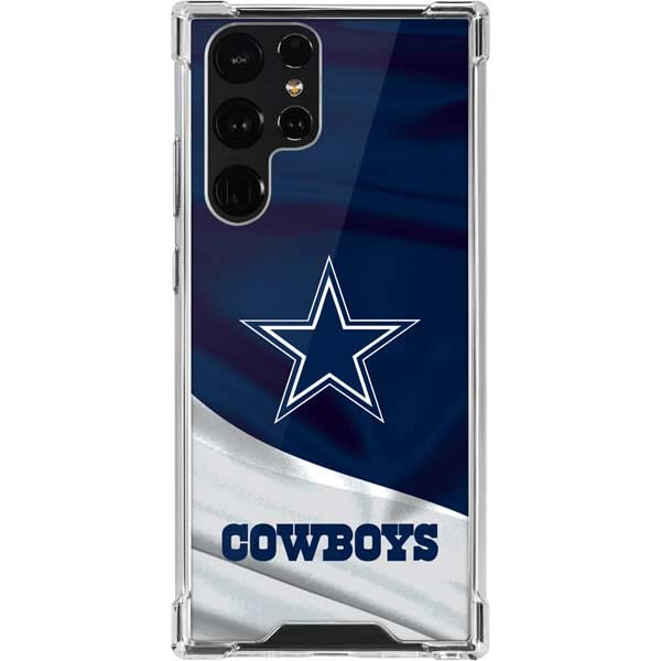 Skinit Clear Phone Case Compatible with Galaxy S22 Ultra - Officially Licensed NFL Dallas Cowboys Design