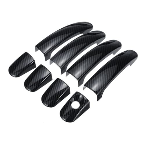 Housse poignée porte carbone 8 pièces pour Ford Focus Kuga Ranger