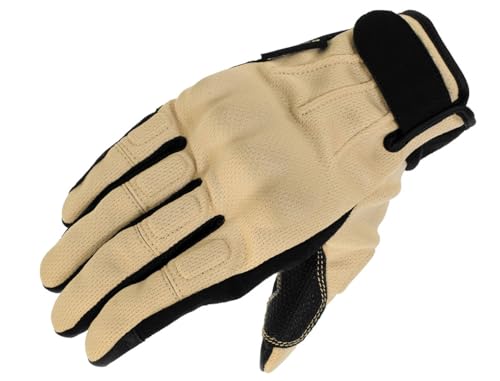 コミネ(KOMINE) バイク用 グローブ GK-249 プロテクトヴィンテージメッシュグローブ Beige XL