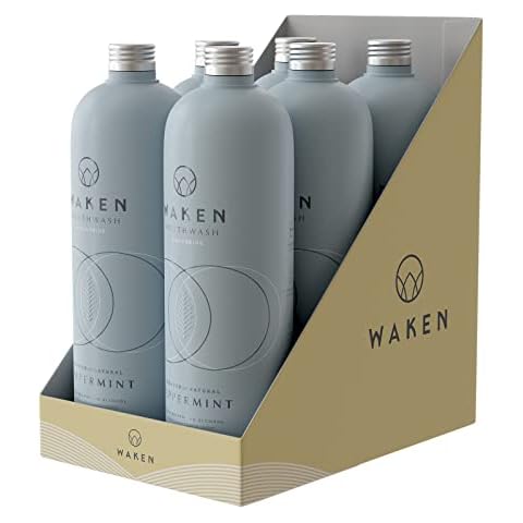 Waken Peppermint Mouthwash for Fresh Breath Cover