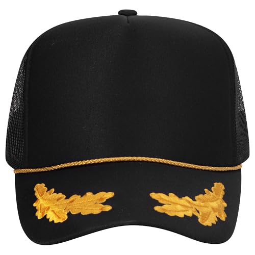 Image of OTTO Polyester Foam Front 5 Panel High Crown Mesh Back Trucker Hats in 97, Bulk, Wholesale