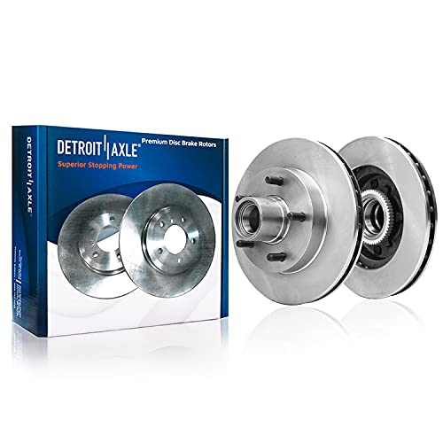 Image of Detroit Axle - Front Brake Kit for 2WD Chevrolet S10 Blazer GMC Jimmy | Sonoma Isuzu Hombre Disc Brake Rotors Ceramic Brake Pads Replacement