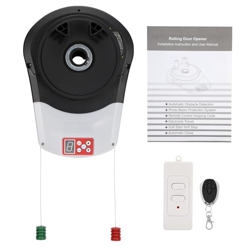 Roll Up Garage Door Opener with Remote, 800N, Wall Mount