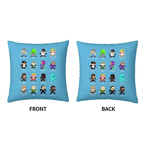 Dream Smp (Named) Velvet Throw Pillow Covers Sofa Pillowcase Car Square Throw Pillowcases Home Decoration Game 18In*18In #TOP2
