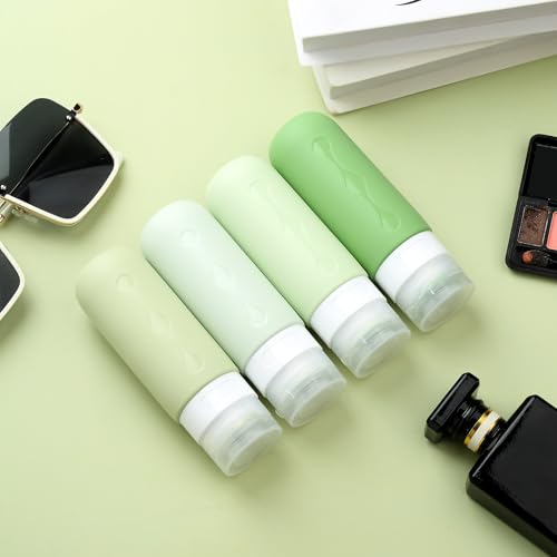 Image of Gemice Travel Bottles for Toiletries, Tsa Approved, Travel Size Containers, BPA Free Leak Proof Tubs Refillable Liquid Accessories for Cometic Shampoo and Lotion Soap