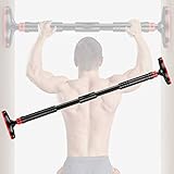💪【Breites Anwendungsspektrum】 ：Sie können die Höhe der Klimmzugstange jederzeit an verschiedene Übungen anpassen: Klimmzüge, Beinheben, Sit-Ups, Liegestütze, Yoga; Sie können es zu Hause, im Büro oder an anderen Orten verwenden. Mit dieser Klimmzugstange ， können Sie jederzeit und überall Ihr eigenes Fitnessstudio haben.