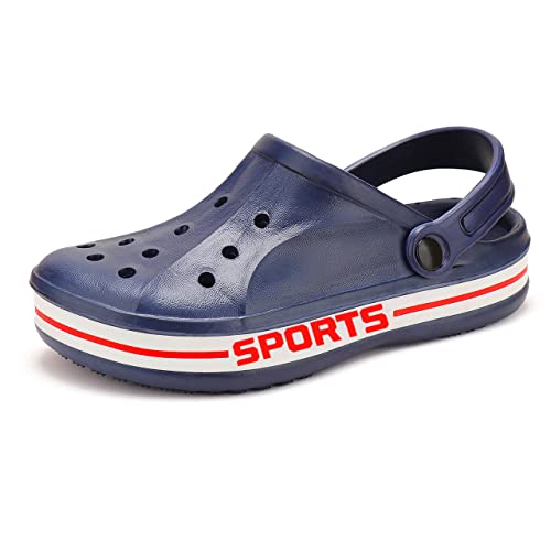 Image of BERSACHE Men Casual Lightweight Clog(Grey) ORI(C)-1907 (Blue, Numeric 9)