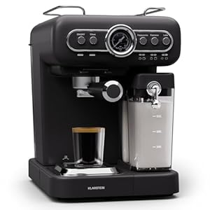 KLARSTEIN Espressionata Gusto Espressomachine, koffiezetapparaat, 1100 W, 15 bar, waterreservoir 1 l, afneembaar afdruiprek, vaatwasmachinebestendig