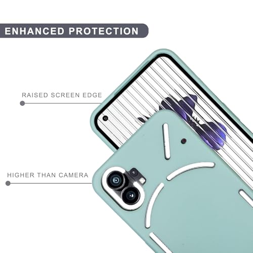 Image of SPRIG Compatible with Nothing (1) Premium FlexTone (TPU) Premium Back Cover Drop Tested Shock Proof Mobile Case for Men, Women, Boys and Girls with Camera Protection (Light Green)