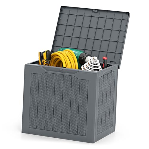 Pobbycrafm Cajas Almacenaje Plastico Armario Exterior Cajas De Plastico con Tapa Cajas Almacenamiento Baul Almacenaje Exterior Baul Exterior Impermeable