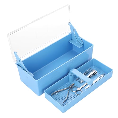 Plateau de stérilisation outils manucure boîte plastique pédicure et nail art