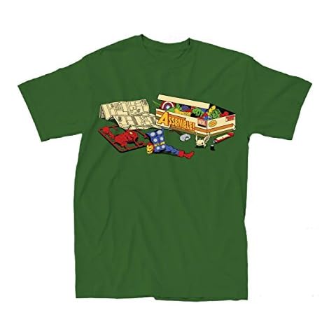 Marvel Avengers Assembly Required Mens Green T-Shirt Cover