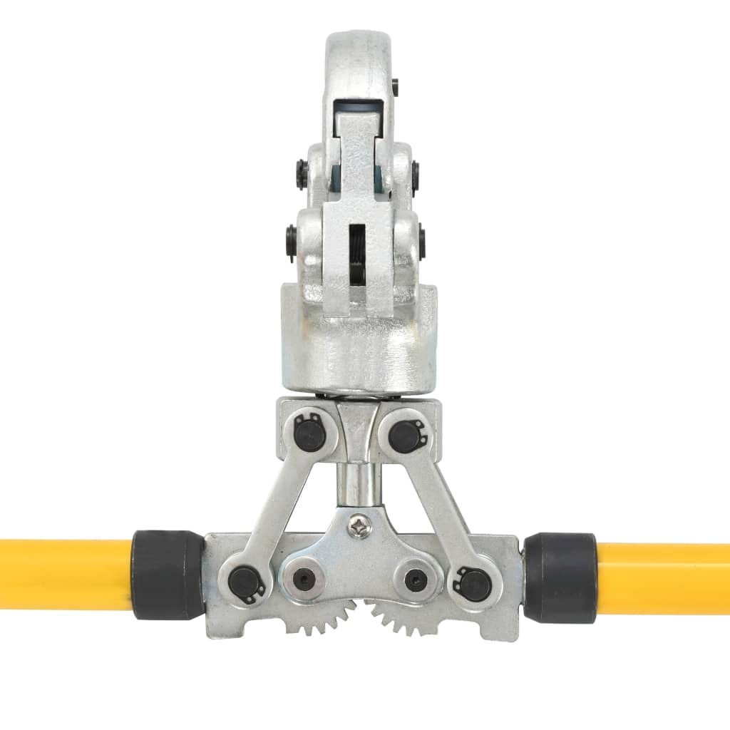 Pinza crimpadora hidráulica, material de acero, cabeza giratoria a 360°, campo de engarzado 16-32 mm, fuerza de engarzado 60 KN, funda, 4 adaptadores a presión con brazos