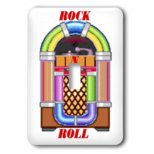 Interrupteur juke box rétro simple plaque murale rock 3drose - 2
