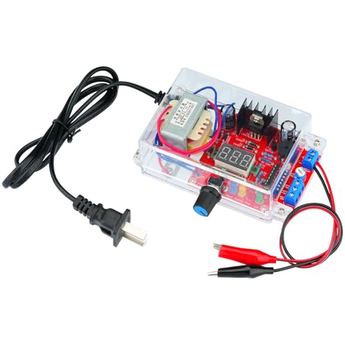 WWZMDiB LM317 Adjustable Voltage Regulator Kit AC-DC 110V to 1.25V-12V DIY Electronic Components Kits for Adults