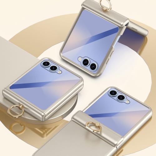 Coque Samsung Z Flip 8 haut de gamme avec anneau galvanisé vert - 5