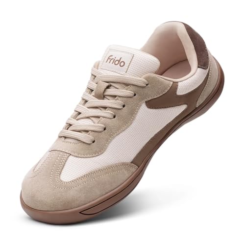 Image of Frido Active Casual Sneakers for Women | Stylish Everyday Sneakers with Breathable Mesh, Lycra-Lined Collar, Cushioned Footbed & Zero-Drop Sole for Travel, Night Outs