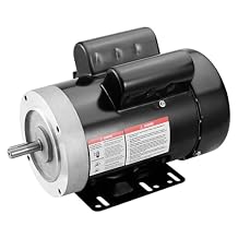 Happybuy 1.5HP Electric Motor 1725 RPM, AC 115V/230V, 56C Frame, Air Compressor Motor Single Phase, 5/8"" Keyed Shaft, CW/CCW Rotation for Agricultural Machinery and General Equipment