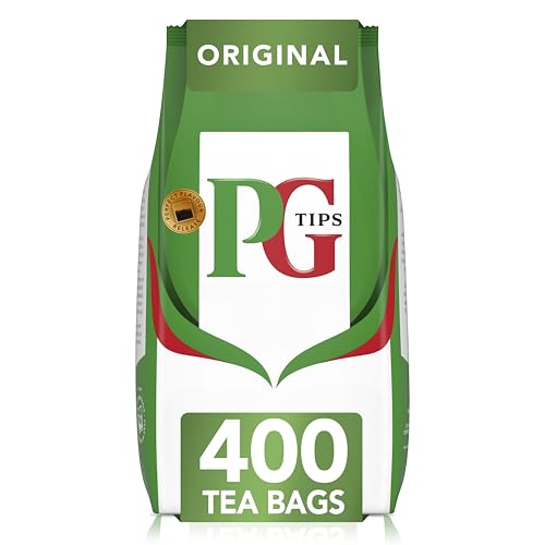 PG Tips Original Black Tea Bags Bulk Flavourful & Full-bodied Perfect Flavour Release 400 Plant Based Biodegradable Teabags