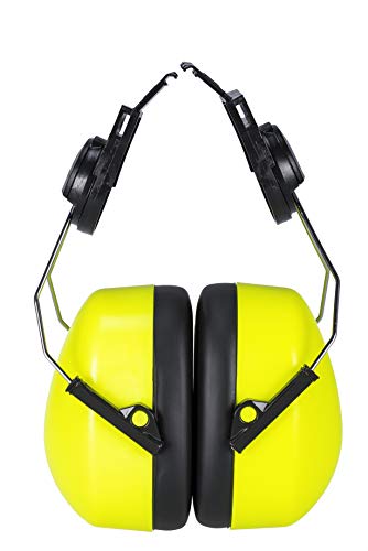 Portwest Endurance HV Clip-On Ear Protector, Size: One Size, Colour: Yellow, PS47YER
