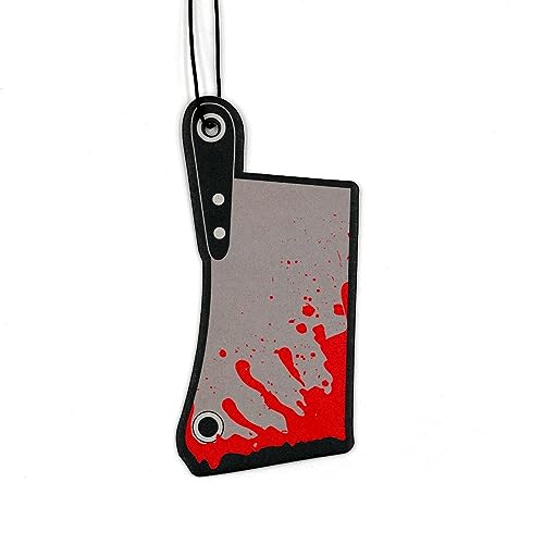 Image of kreepsville 666 Hanging Horror Car Air Freshener Spooky Scent (Bloody Cleaver)