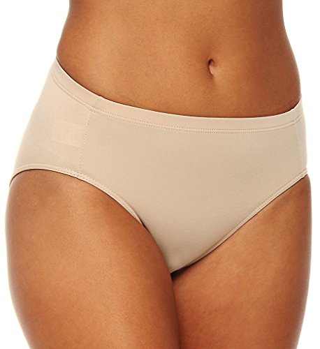 Elita Women's Silk Magic Microfiber Full Brief Panty 8834 M Classic Beige