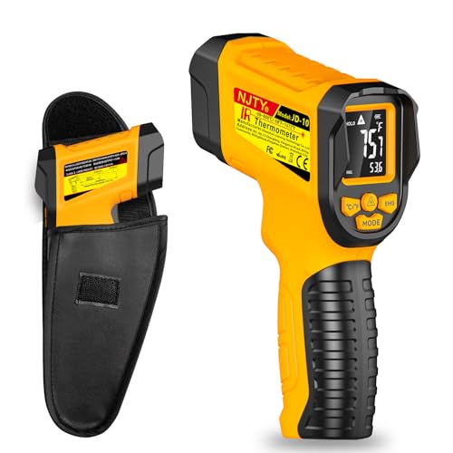 NJTY JD-10 Infrared Thermometer Gun, -58°F to 1472°F, 13-Point Laser