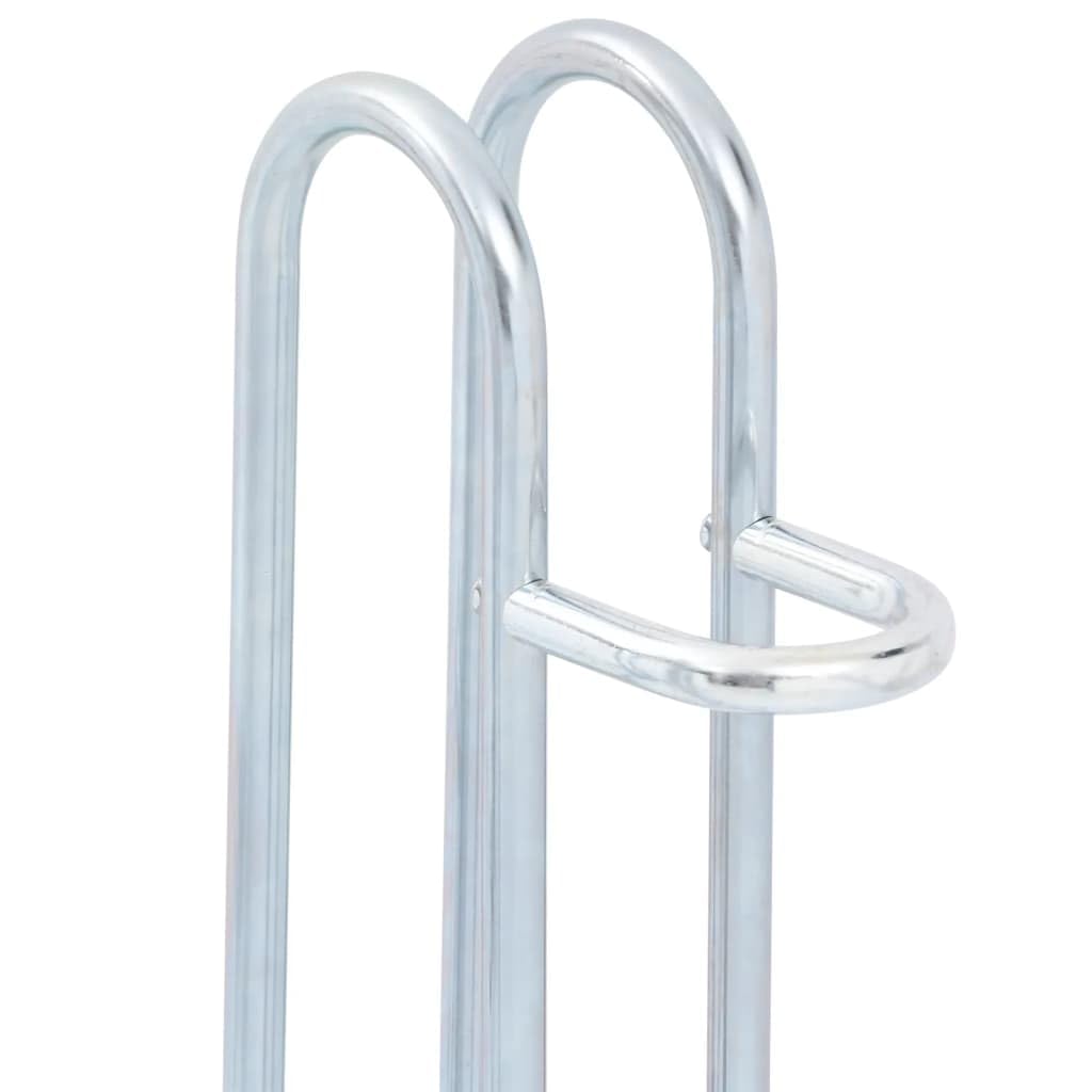 Soporte de bicicleta para bicicleta (2 bicicletas, acero galvanizado, Bastidor de bicicletas)