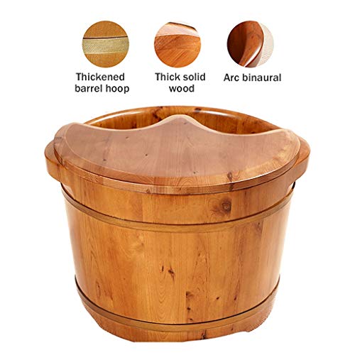 Cuenca para pies de madera de ciprés con masaje miniatura 5