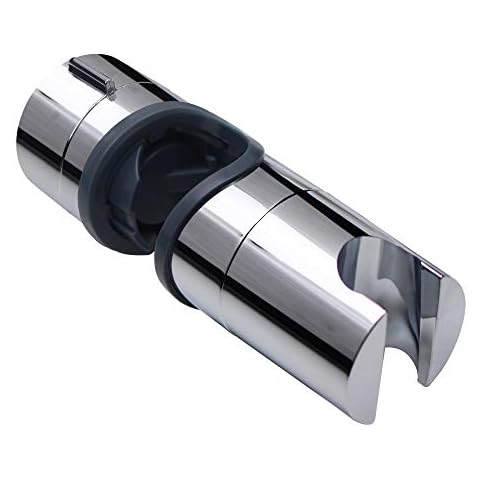 PIH Hand Shower Bracket for Slide Bar Adjustable 22-25MM O.D, Chrome Plated Cover