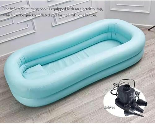 Baignoire gonflable médicale pour personne âgée avec pompe et sac à eau