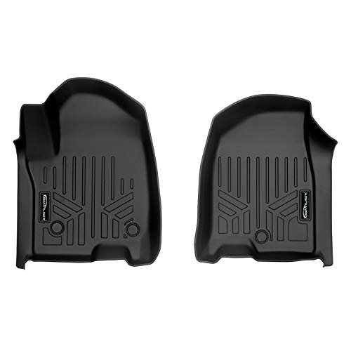 SMARTLINER Custom Fit 1st Row Liner Set Black Compatible with 2021-2023 Tahoe/Suburban/Yukon & XL with 1st Row Bucket Seats
