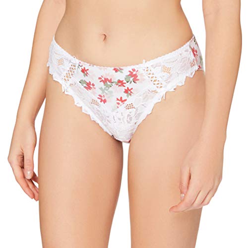Sans Complexe Arum Print 60PAE70 Slip, Imprime Fleurs Blanc, 50/52 Femme Cover