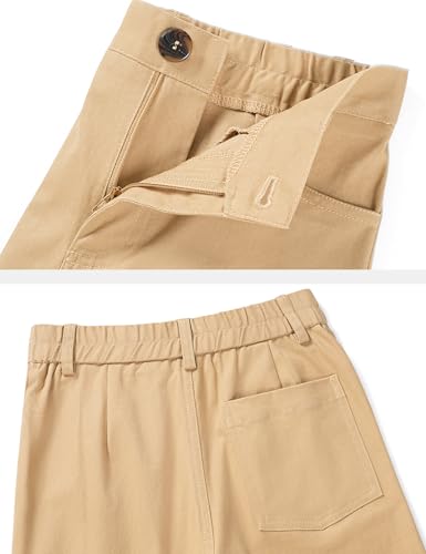 Image of KEREDA Girls School Uniform Slim Fit Pants with Pockets School Skinny Pants
